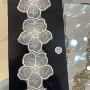 imported white floral lace