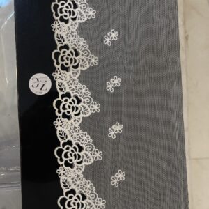 Imported Rose Lace white 1 Meter.