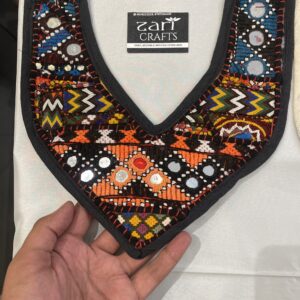 Handmade Blochi Neck Design – Traditional Embroidery Elegance