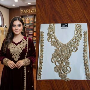 Zari work Neck with Sleeves.