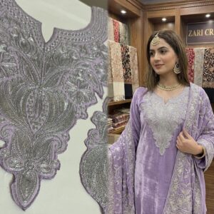 Bot Tilla Neck Set (Lavender Silver)