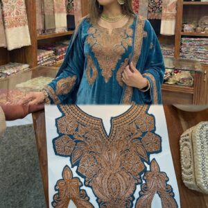 Bot Tilla Neck Set (Teal Blue)