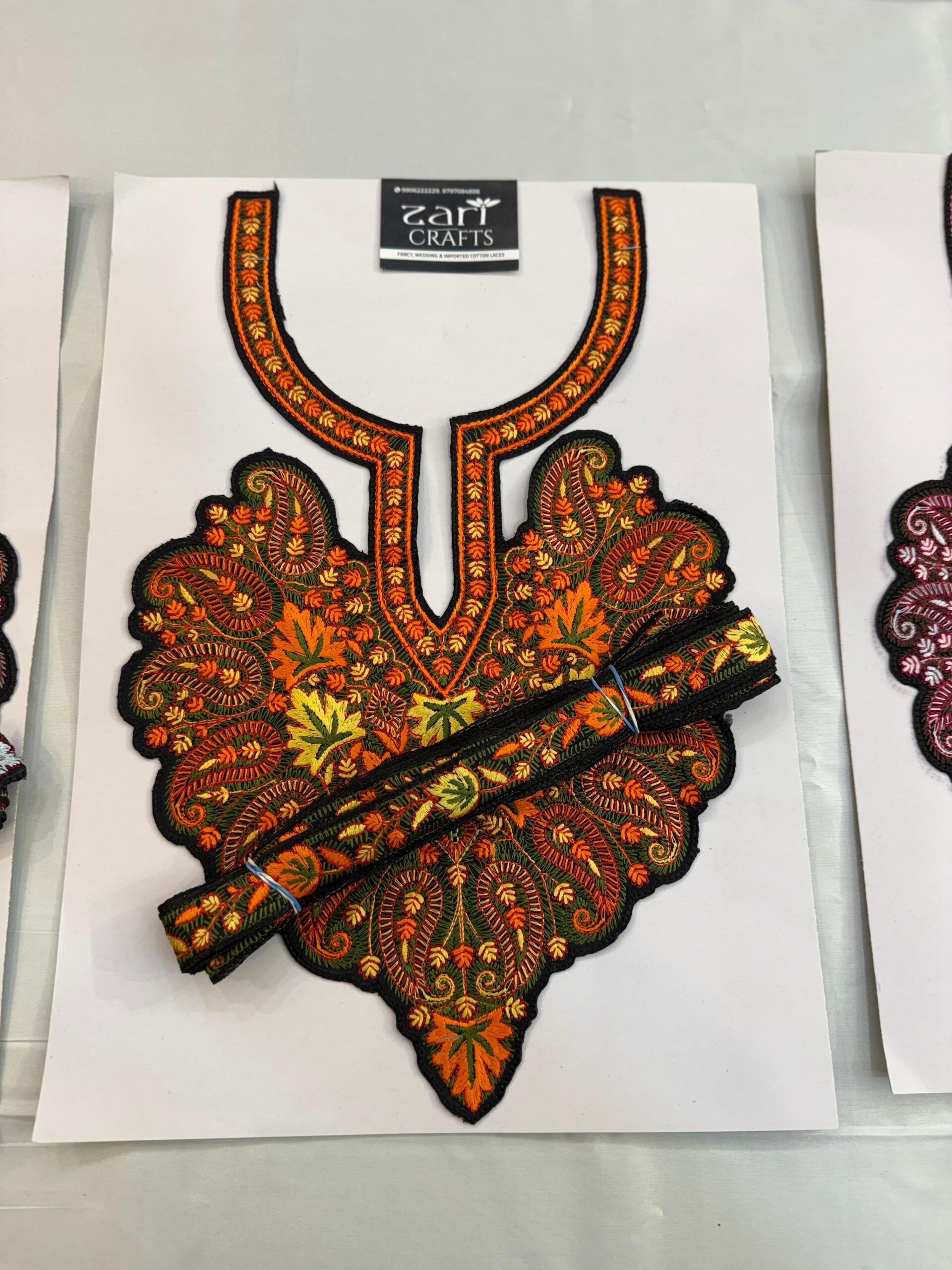 Sozni Neck with 4.5 Meter Lace.