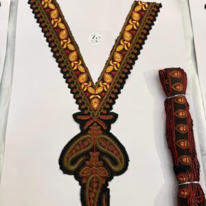 V Sozni Neck with 4.5 Meter Lace.