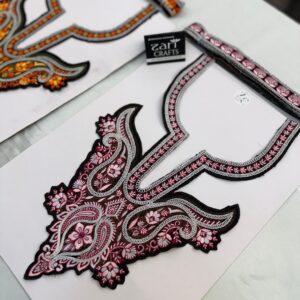 Almond Design Sozni Neck with 4.5 Meter Sozni Lace.