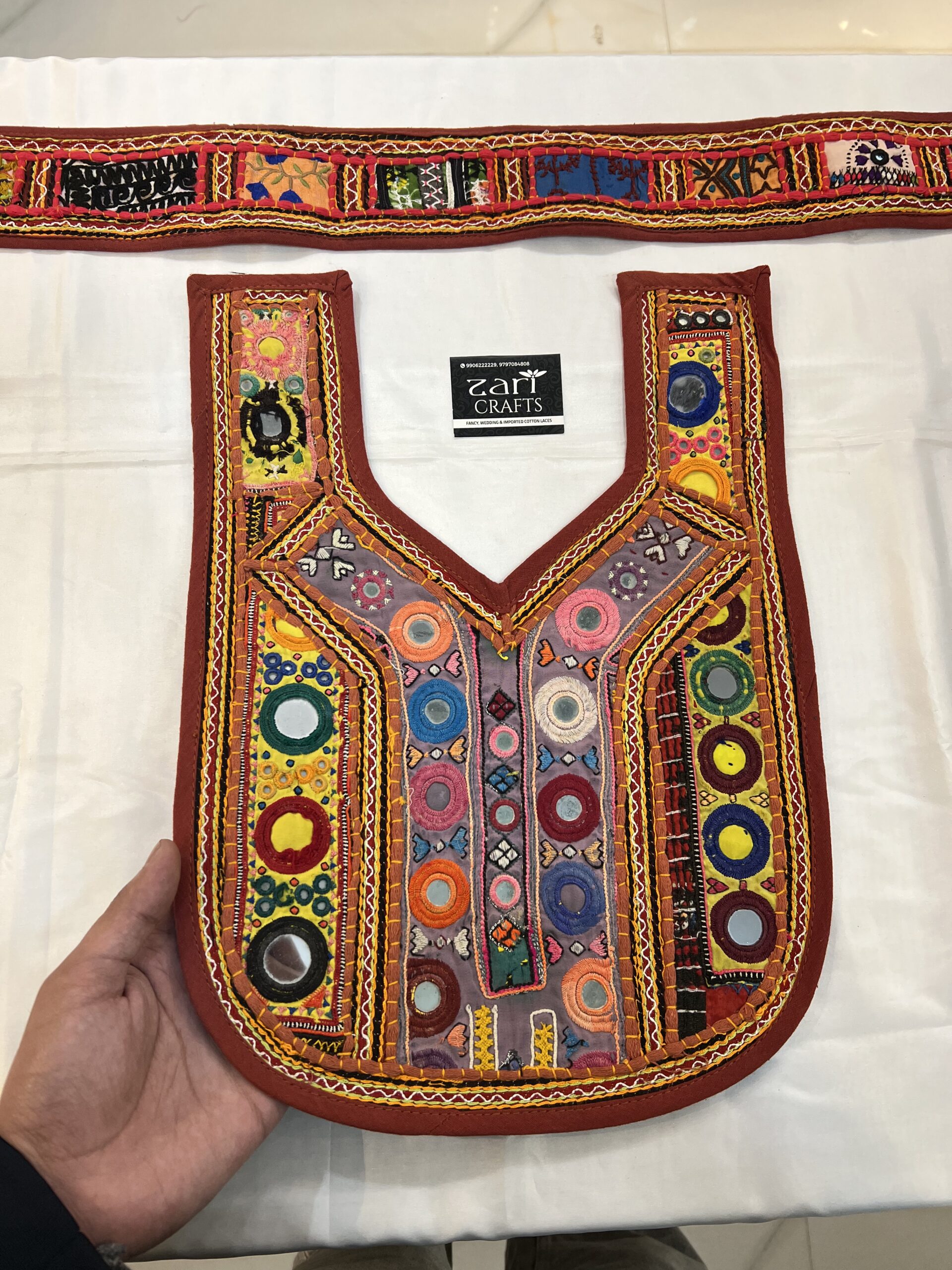 Handwoven Blochi Neck with Sleeves. - Image 2