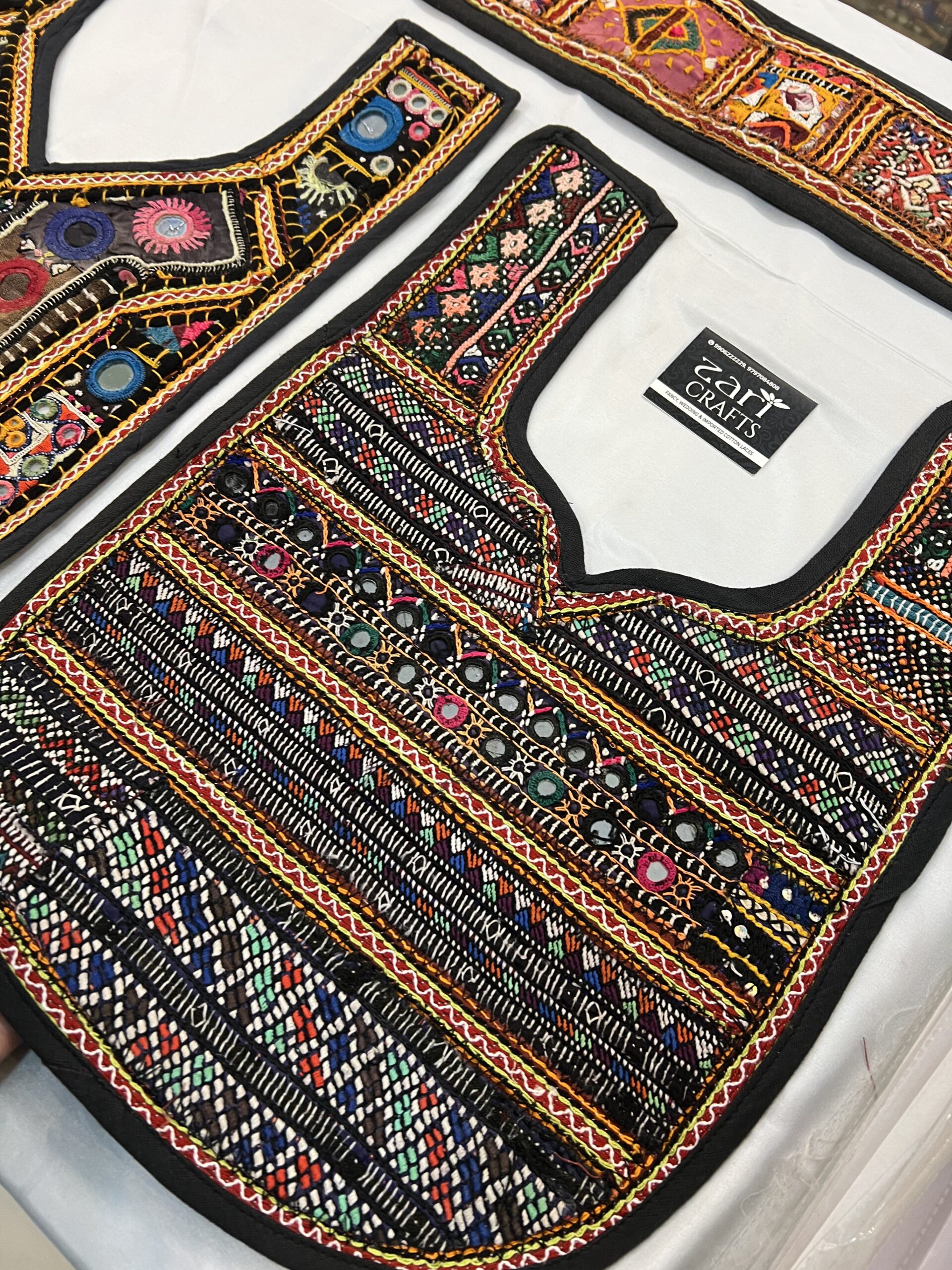 Handwoven Blochi Neck with Sleeves. - Image 3