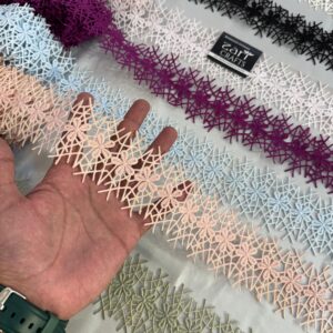 Thorns & Petal Lace 3 Meters. (Peach)