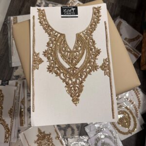 Bridal Work Dabka Neck with Sleeves.