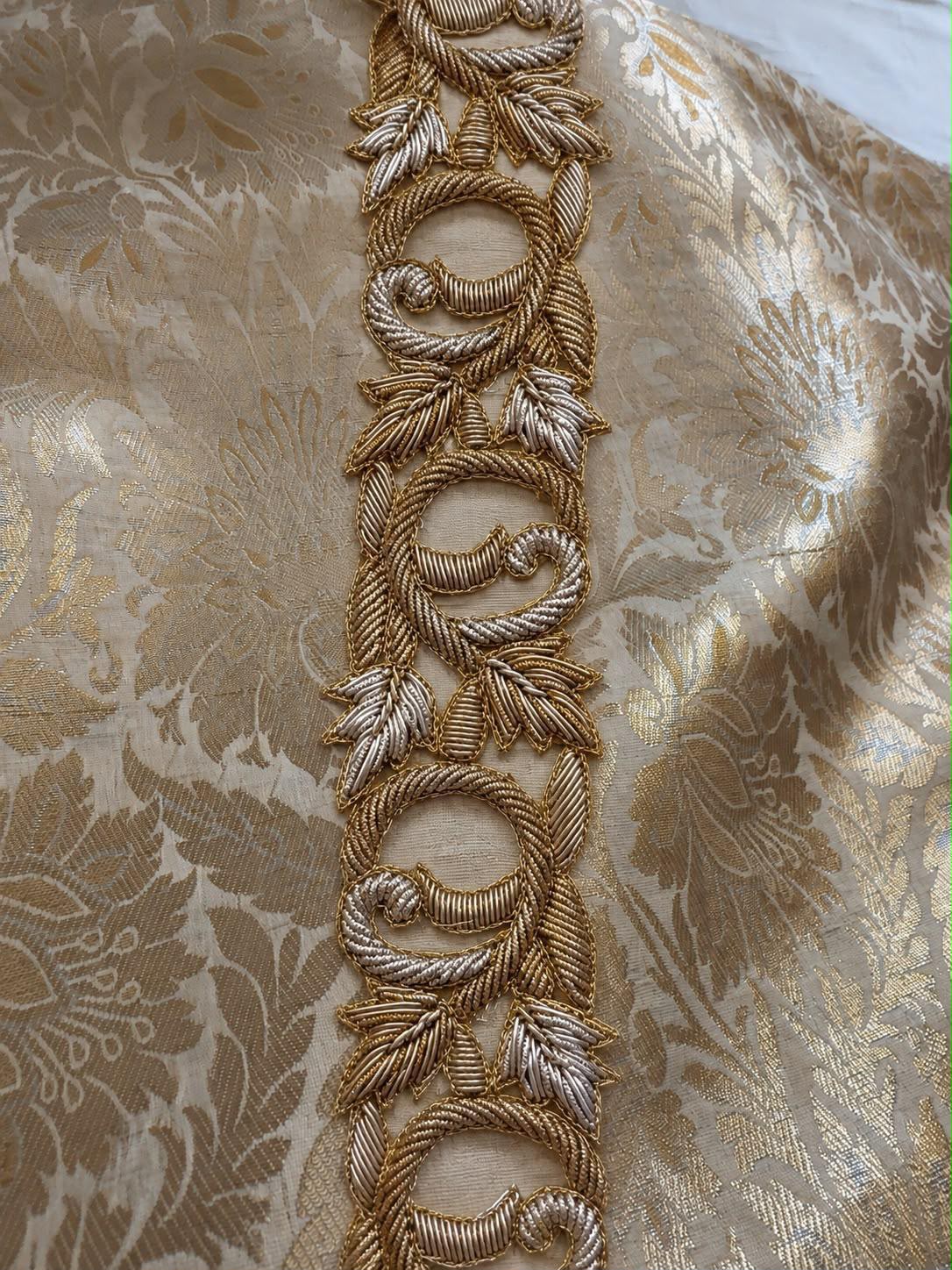 Available on pre-order Handwork Dabka Lace Roll of 9 meter