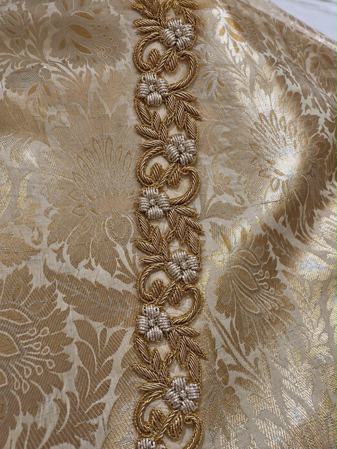 Available on pre-order Handwork Dabka Lace Roll of 9 meter