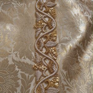 Available on pre-order Handwork Dabka Lace Roll of 9 meter