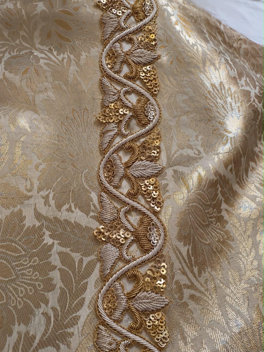Available on pre-order Handwork Dabka Lace Roll of 9 meter